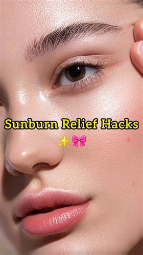 How to remove sunburn fast🌞✨#skincare #sunburn #shorts #fypシ #glowup