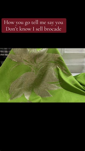 ✨ NEW IN: PREMIUM BROCADE ✨ If elegance had a fabric, this would be it 💎 Our new-in brocade is rich, classy, and screams luxury without trying too hard. Perfect weight, flawless weave, and that premium shine that turns simple styles into statement outfits. ✔️ Super-quality finish ✔️ Unique, elegant patterns ✔️ Ideal for weddings, owambe, church & classy outings ✔️ Tailors love it, wearers brag about it 💰 ₦10,000 per yard When you want to look expensive and stand out effortlessly, this is the f