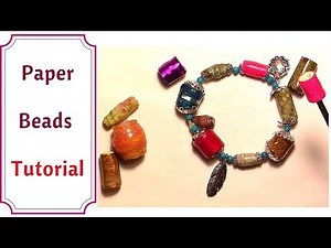 No waste : How to Make Paper Bead for Jewelry Making