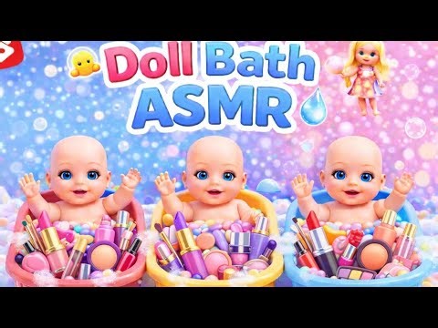 ”✅ “Doll Bath ASMR LIVE 💦 Relaxing Water Sounds”Late Night ASMR LIVE 🌙 Doll Bath Relaxing SoundsBaby