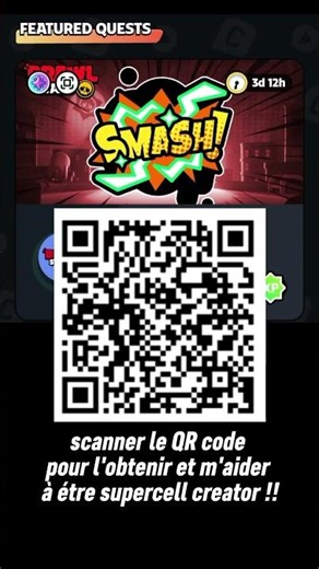 scanner ce QR code pour obtenir ce spray !!! #BrawlStars #StarrNova #GiftedBySupercell