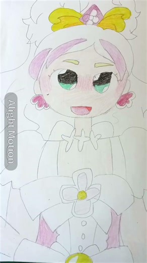 drawing cure flora 🌸👑