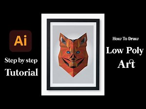 adobe illustrator tutorial : How to draw low poly art step by step tutorial for beginners (2023)