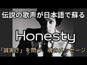 【和訳】オネスティを日本語で。ビリー・ジョエルの叫びが心に刺さる