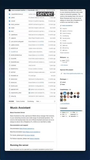 1.8K+ Stars • Music Server | Music Assistant — Stream Anywhere #shorts