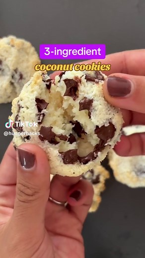3-Ingredient Coconut Cookies Recipe