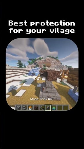 Will u build this in your village?🤩 #minecraft