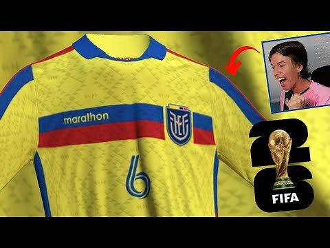 I'M DISCOVERING the ECUADOR JERSEY for the 2026 WORLD CUP MADE BY MARATHON!