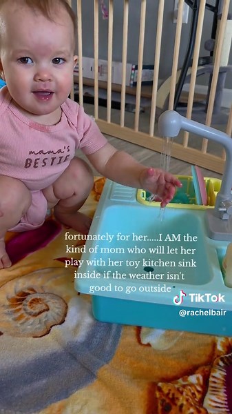 Interactive Toy Kitchen Sink with Real Running Water