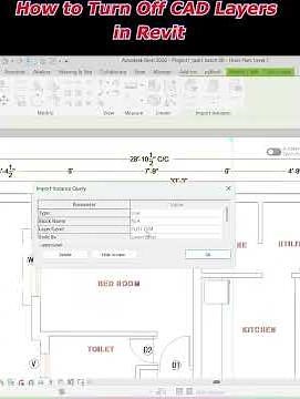 Turn Off CAD Layers in Revit | Clean Your View Fast 🚀 #shorts #ytshorts #Revit