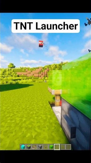 TNT Launcher In Minecraft #minecraft #shorts #minecraftbuilding #minecraftbuilds