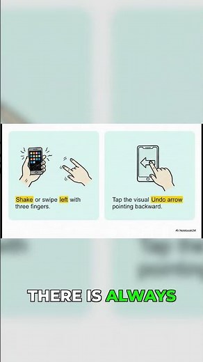 Don't panic! Undo is just a swipe away #shorts #tutorial