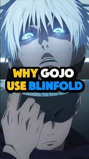 why gojo covered his eye #jujutsukaisen #jjk
