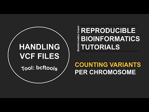 bcftools Tutorial on how to Count the number of variants per chromosome in a VCF file