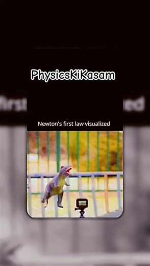 Dinosaur didn’t move… until physics said “now."| LAW OF INERTIA #shorts #shortsfeed #physics