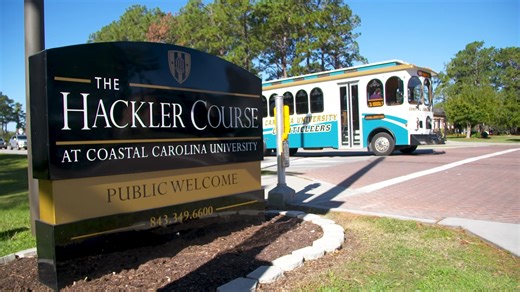 Home to the Myrtle Beach area’s only university-based course, The Hackler Course at Coastal Carolina University is a Gene Hamm design that stands out as a top facility off Highway 501. Who has played here? | Play Golf Myrtle Beach