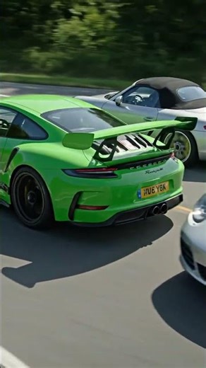 porche gt3rs and porche boxter 911 drag race