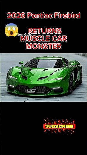 🔥 2026 PONTIAC TRANS AM RETURNS: The American Muscle Monster! | Next Gear