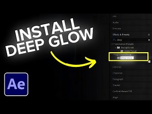 Free 'DeepGlow2' Plug-in for Adobe After Effects | Free Plug-in | Complete Installation Tutorial