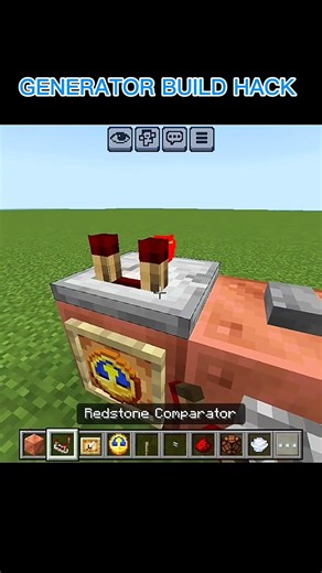 Generator build hack 🔥😱 #minecraftpe #minecraftshorts