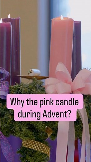 The Pink Candle of the Advent Wreath
