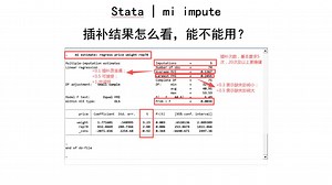 Stata | mi impute 结果有效性如何分辨？