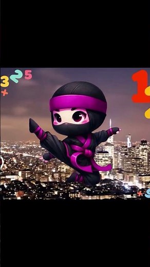 Ninja Numbers Rooftop Adventure | Numbers Song for Kids #kidssong #kidsmusic #preschool #ninja