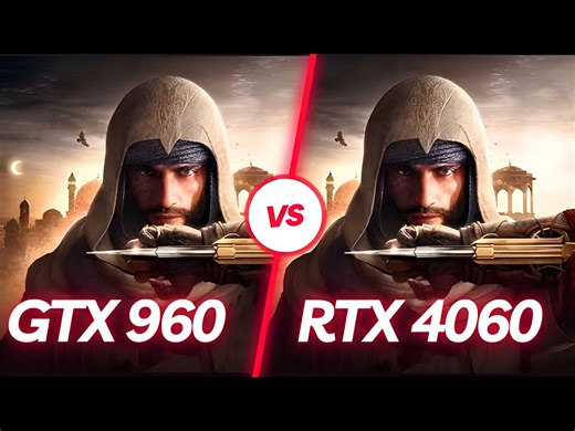 时隔九年 NVIDIA 显卡横跨五代的较量 GTX 960 vs RTX 4060 测试游戏性能差异对比