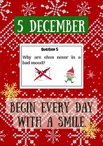 Printable Advent Calendar for Kids, 24 Funny Christmas Questions With Answers - Etsy