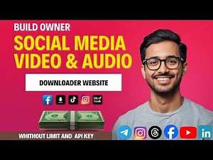 Build Owner All Social Media Video Downloader Website free || Whithout any limit and API