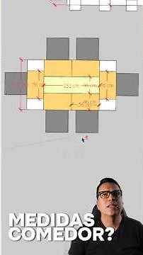 medidas de comedor en cm | medidas de mesa | pasillos alrededor de mesa #cocinasmodernas