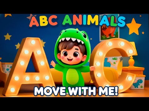 ABC Animal Actions A–Z (Move With Me!) | Action Song for Kids