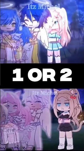 Family in Heaven 🤍 || 1 OR 2? || #gacha #gachaclub #gachalife #shorts #trend #viral