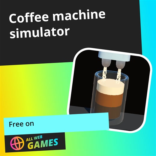 Coffee machine simulator 3D: Play Online For Free On AllWebGames
