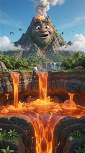 🌋 Volcano Facts for Kids | Learn About Lava & Volcanoes | 3D Cartoon | DreamDoodle Kids