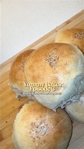 Brioche Buns Recipe 🍔 #bakingrecipes #brioche #homebaking #homebaked #easybaking #breadrecipe