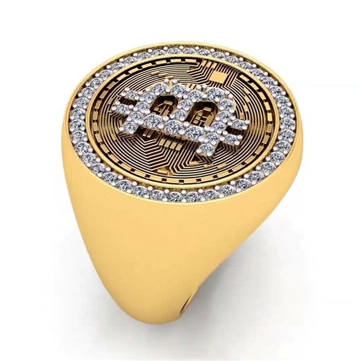 BitCoin Diamond Ring Reel #jewellery #luxury #luxurylifestyle #jewelry #bitcoin #diamondring