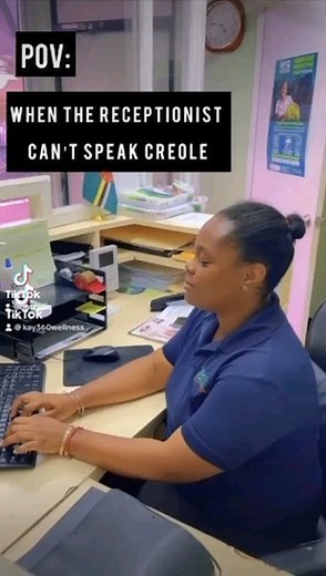 When the receptionist cannot speak Creole🤦🏾‍♀️ #creole #kweyol #language #Dominica #culture #espeweyanskweyol #speakcreole #dbs #radio #767 | DBS Radio