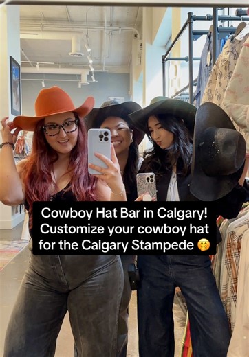 Custom Cowboy Hat Bar Experience at Alberta Boot Co