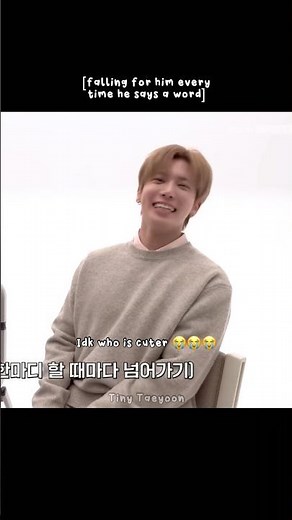 Taehyun is gushing over the little boy but idk who’s cuter 💗 #taehyun #テヒョン #태현 #투바투 #txt #kpopband
