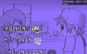 「Friday Night Funkin'」模组 vs Trollface 第一阶段