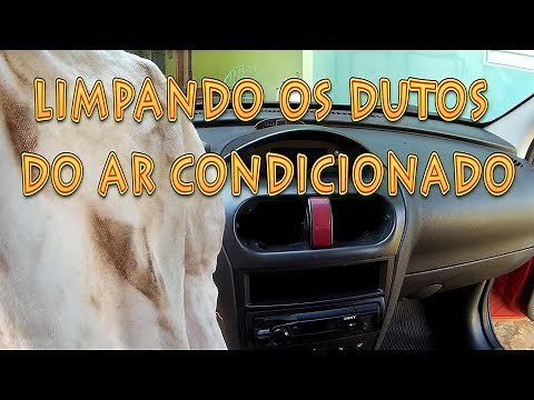 Limpando tubulação do ar condicionado