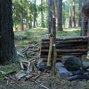 6 Days Solo Bushcraft , Fire in the Canvas Lavvu Tent, Wild Camping Adventure, Root cordage , Part 3 | Bushcraft WORLD