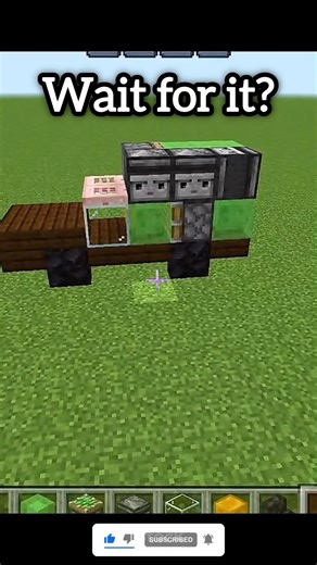 Build a WORKING CAR in Minecraft (No Mods!) #Shorts #Minecraft #Gaming