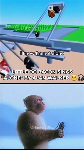 OG Bacon Sings "Alone" 🥺 #roblox #nostalgia