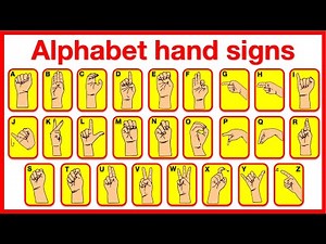 Alphabet Hand Signs 👍🏻 | Learn the alphabet hand signs | British English