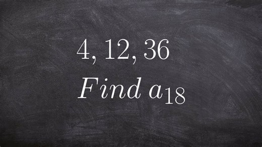 Learn to determine the 18th term of a geometric sequence by using the explicit formula