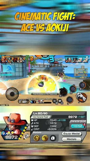 Ace vs Aokiji: Fire Meets Ice! ❄️🔥 | OPBR | #onepiece #opbr #gaming #onepiecebountyrush