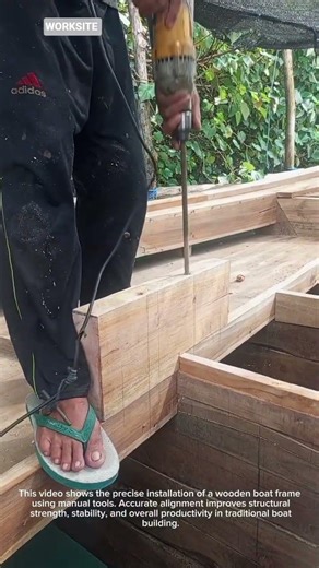 Manual Wooden Boat Frame Installation | Precision Traditional Craft