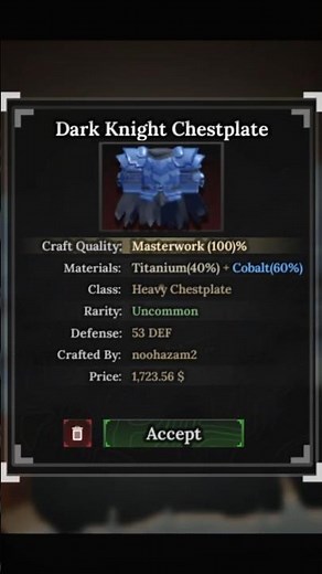 “Best early–mid game weapon in The Forge. Don’t waste mats.”